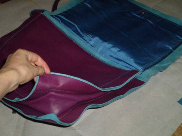 激安 MASAKI MATSUSHIMA バッグ マサキマツシマ　ショルダーバッグ 紫 カラフル 水色 BAG ビンテージ_画像3
