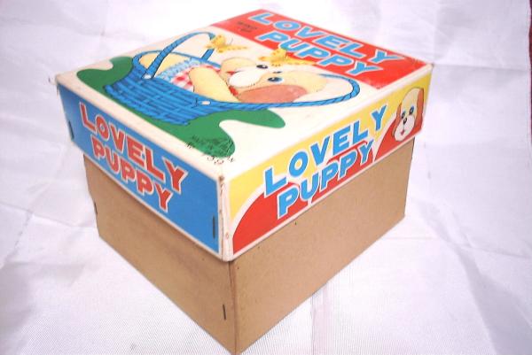 ◆　昭和レトロ　おもちゃ　箱　LOVELYPUPPY　犬　いぬ　イヌ_画像1