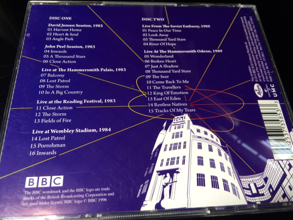 【送料込】【２CD】ビッグ・カントリー／AT THE BBC THE BEST OF THE BBC