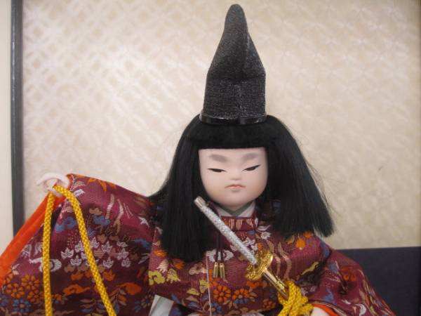 【日本人形】　平安人形　祝太刀　三陽作_画像1