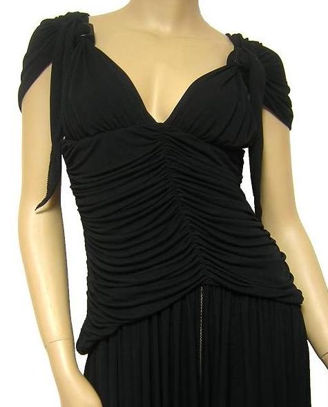 Jean Paul GAULTIER　ジャンポール・ゴルチエ　FEMME　イタリア製　ロングドレス　ワンピース　黒　ブラック_画像3