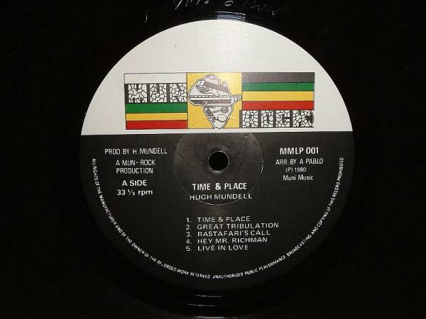 HUGH MUNDELL/TIME & PLACE/MUN ROCK/UK LP/KILLER ROOTS_画像3