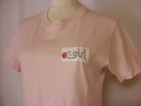 エックスガール　ピンク　Tシャツ　ロゴ　X-GIRL