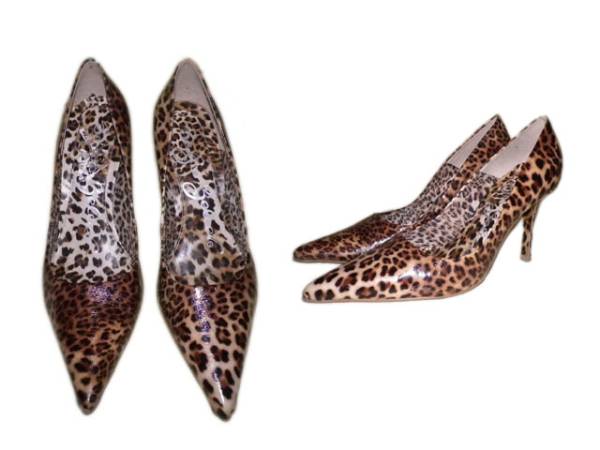 *Sergio Zelcer* леопардовая расцветка туфли-лодочки 23.5cm ранг!!