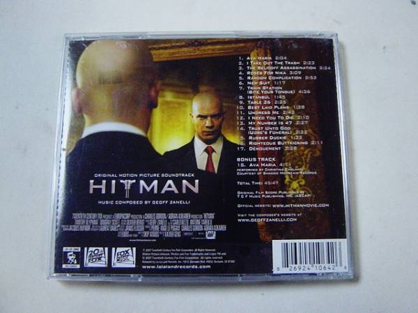 HITMAN(ヒットマン)サウンドトラック/Geoff Zanelli_画像2