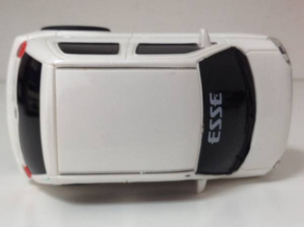 ダイハツ エッセ ESSE 235 2005年式~ ドライブタウン風 チョロQタイプ プルバックカー ミニカー 白 非売品 カラーサンプル 色見本_画像3