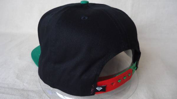 Diamond Supply Co. OG Script Snapback 黒/緑 CAP %off スナップバック キャップ 2 ダイアモンド スケートボード 帽子 SB_画像3