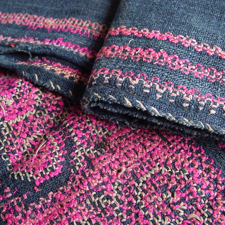 手蕓材料に★タイ?アカ族の長(zhǎng)い刺繍布 480cm タペストリー