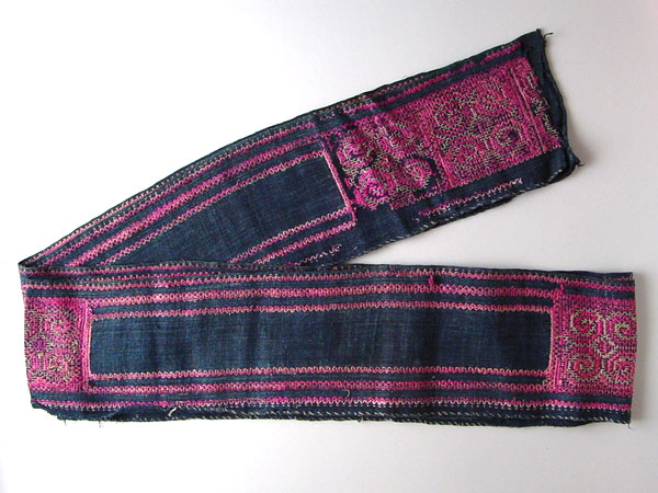 手蕓材料に★タイ?アカ族の長(zhǎng)い刺繍布 480cm タペストリー