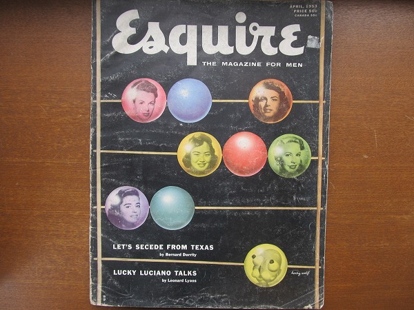 . magazine *Esquire Esquire 1953.4* Charlie * tea  pudding 
