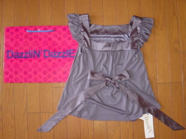 ★ダズリン新品セール★dazzlin' フリル半袖チュニック グレー_画像1