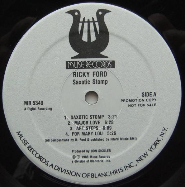 ◆ RICKY FORD / Saxotic Stomp ◆ Muse MR-5349 (promo) ◆ 1_画像3
