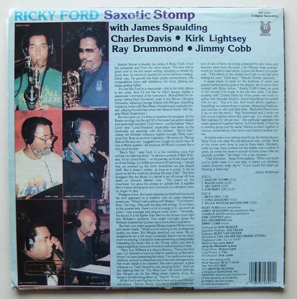 ◆ RICKY FORD / Saxotic Stomp ◆ Muse MR-5349 (promo) ◆ 1_画像2