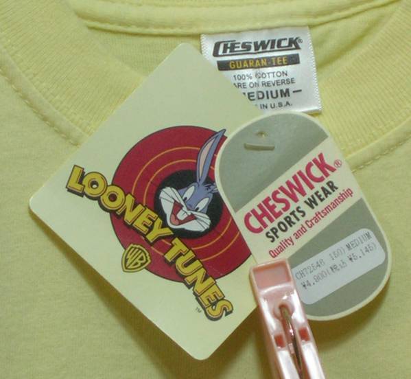  Восток старый Cheswick Road Runner s/sTee Ye M US производства круг туловище 