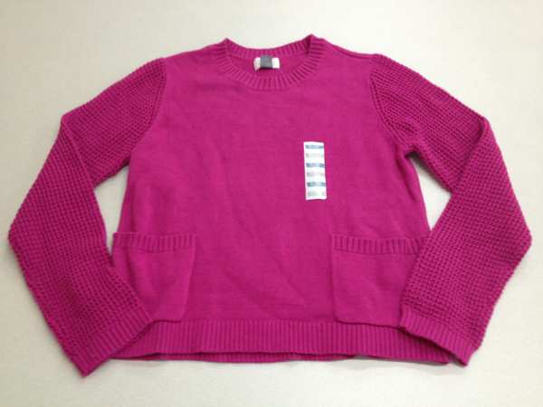 *OLD NAVY*GAP серия ряд * новый товар *160* вязаный * розовый * хлопок свитер *1-1