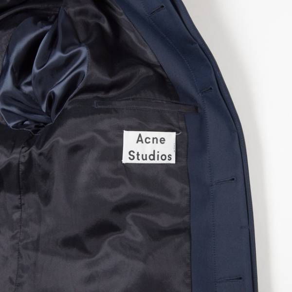  new goods Acne Studios Acne turn-down collar coat navy 48