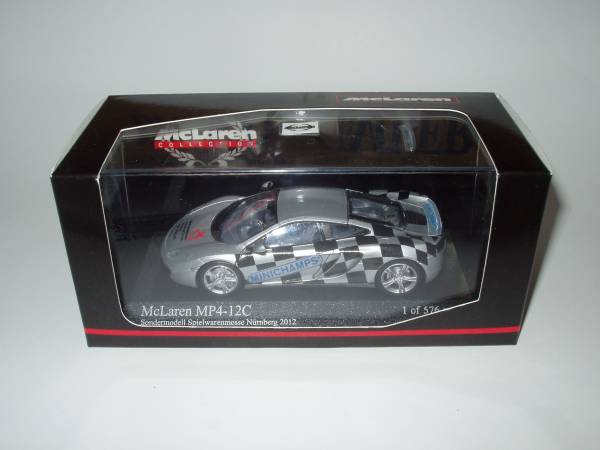 即決 PMA ニュルブリックリンク トイフェア2012モデル 576台限定　1/43 マクラーレン MP4-12C　シルバー