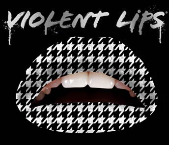 3g7)ViolentLipsバイオレントリップス白黒千鳥格子GOGOダンサー_画像1