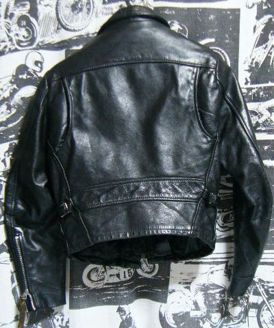 ☆雰囲気◎な1著でオススメ☆Made in USA制アメリカ制ビンテージレザージャケットライダースジャケット黒色ブラック60s70s60年代70年代