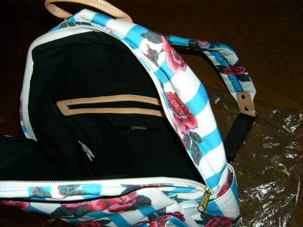 新品 JOYRICH ジョイリッチ 花柄 ストライプ リュック バッグパック カバン 定価18800円