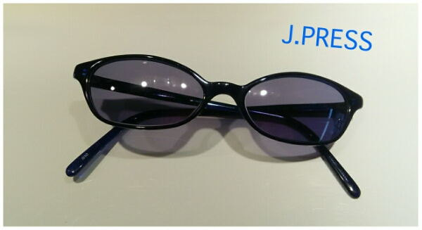 J.PRESS plastic frame sunglasses oval type blue somewhat with translation 