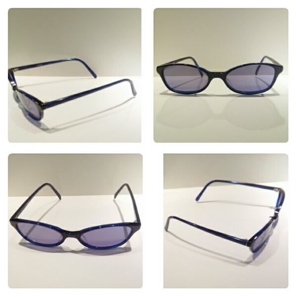 J.PRESS plastic frame sunglasses oval type blue somewhat with translation 