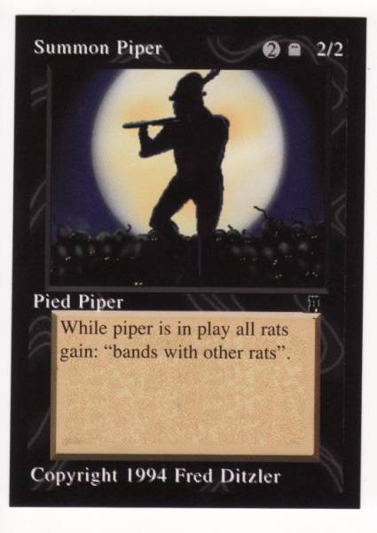 ●MTG● ミドルエイジ Pied Piper(英語、未使用)_画像1