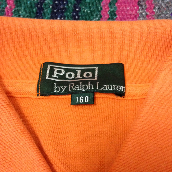  Ralph Lauren orange рубашка-поло 160