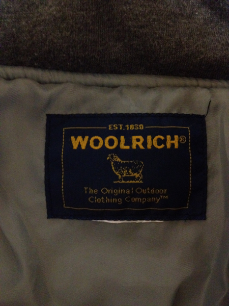 [即決古着]WOOLRICH/ウールリッチ/中綿ジャケット/ジップアップパーカー/フーデッド/厚手/肉厚/ダークグレー/M_画像3