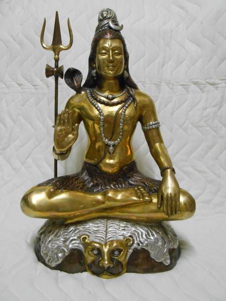パラマ シヴァ 座像 超特 真鍮 インド ネパール　仏像　神像　シバ　ヨガ　ヒンズー　ヒンドゥー　ヤントラ　マントラ　タントラ_画像1