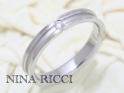*NINA RICCI Nina Ricci *pt900 бриллиантовое кольцо 