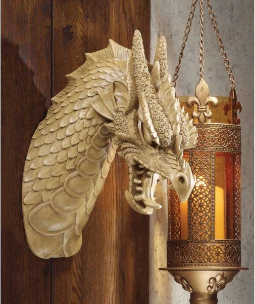 龍・ドラゴンの頭の壁掛け 置物ファンタジー雑貨装飾雑貨グッズ 