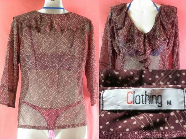 ＵＳＥＤ Clothing チュニック サイズＭ 紫色