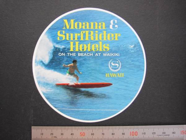 отель этикетка # sierra тонн *mo дыра * Surf rider # Гаваи 