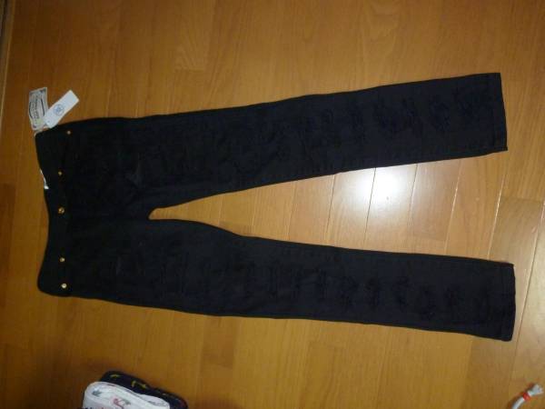 ★新品★ blondy ブロンディ ダメージ クラッシュ デニム パンツ ズボン 黒色 Mサイズ 定価20790円