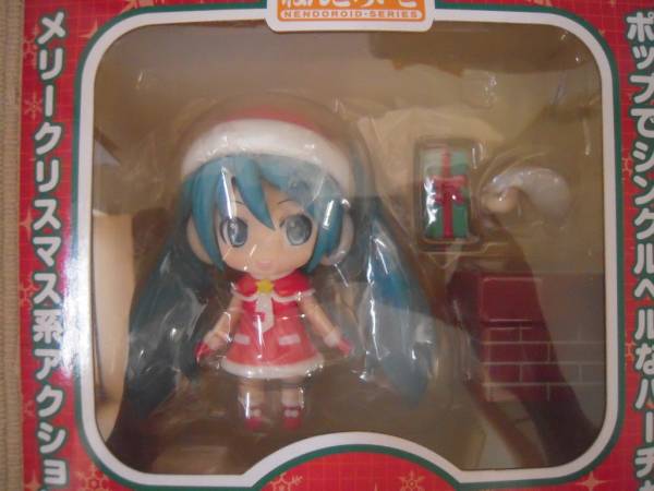 ☆グッスマくじ　初音ミク　2012　Ｗｉｎｔｅｒ　Ver.　Ｂ賞　ねんどろいど　初音ミク　サンタver.　未開封新品☆_画像3