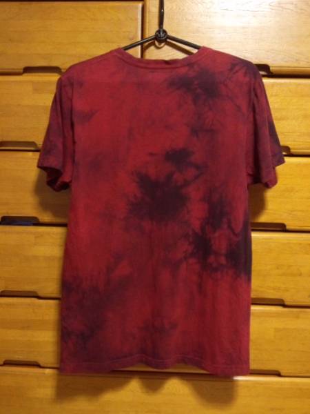 ケルト&コブラ Tシャツ ツインコブラ ムラ染め加工赤 S