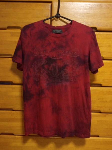 ケルト&コブラ Tシャツ ツインコブラ ムラ染め加工赤 S