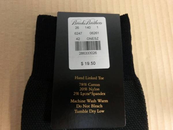  new goods :BROOKSBROTHERS Italy made. high class socks birz I pattern navy 