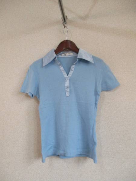 MKKLEIN light blue short sleeves cut and sewn shirt (USED)41116②