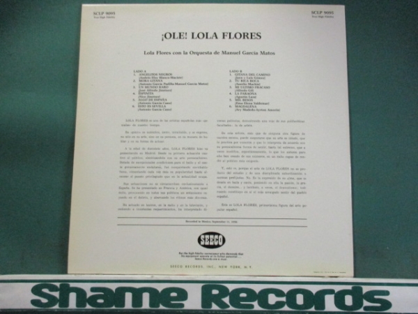 Lola Flores - Ole! // 5点で送料無料!! LP_画像2