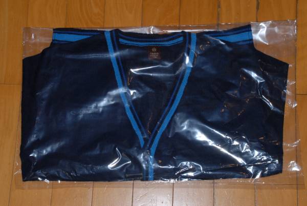 ■未開(kāi)封 タケオキクチ ニットカーディガン 濃紺?ブルー-M