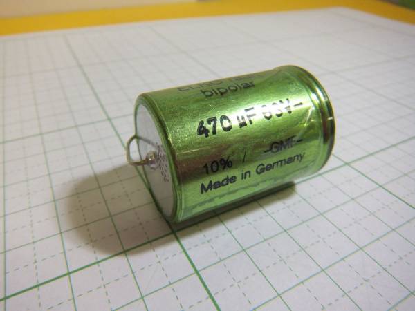 オーディンキャップ　 BC-470μF/63V（1個）無極性電解コンデンサー