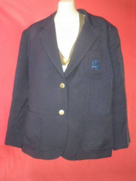 USED school jacket navy blue color 