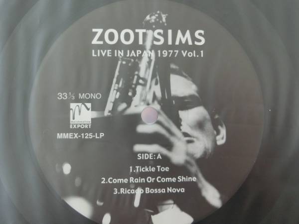 D/LP/無傷/180g■Zoot Sims/999枚限定/Live in Japan 1977_画像3