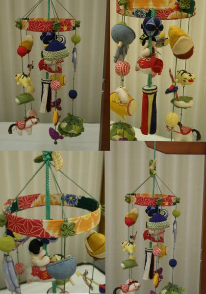 ☆五月人形　華やぎの端午の吊るし飾り 台付(小)　伝統工芸品　岩槻人形共同組合_画像3