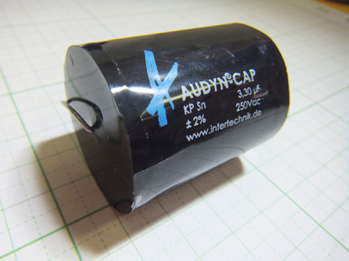 オーディンキャップ　SN-3.3μF/250V フィルムコンデンサー（1個）自作スピーカー　ハイエンド_画像2