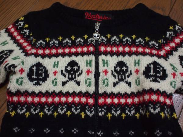 おススメ良美品??！ ヒステリックのキッズドクロニット 95