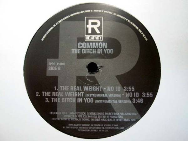 □試聴□Common-The Bitch In Yoo/Pete Rock/US Promo□_画像3