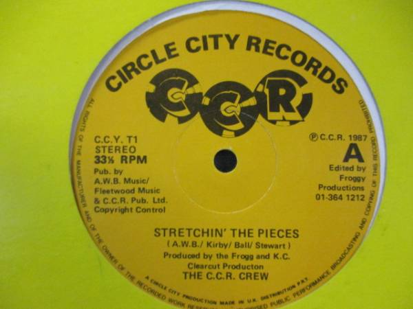 C.C.R. Crew - Stretchin' The Pieces//A.W.B. - Pick up the pieces カバー/5点で送料無料/12''_画像1